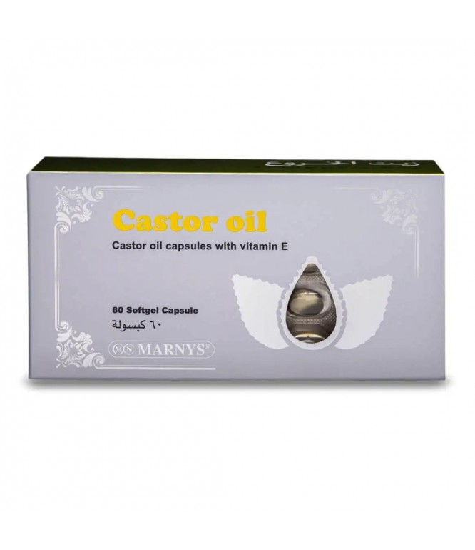 Marnys Castor Oil 60 Capsules 