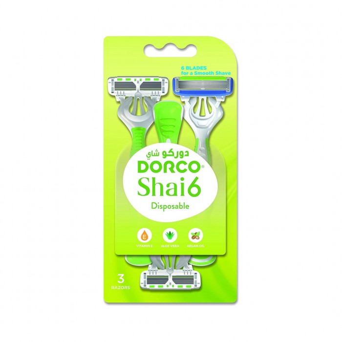 Dorco Disposable Razor Shai-6 For Women 3'S