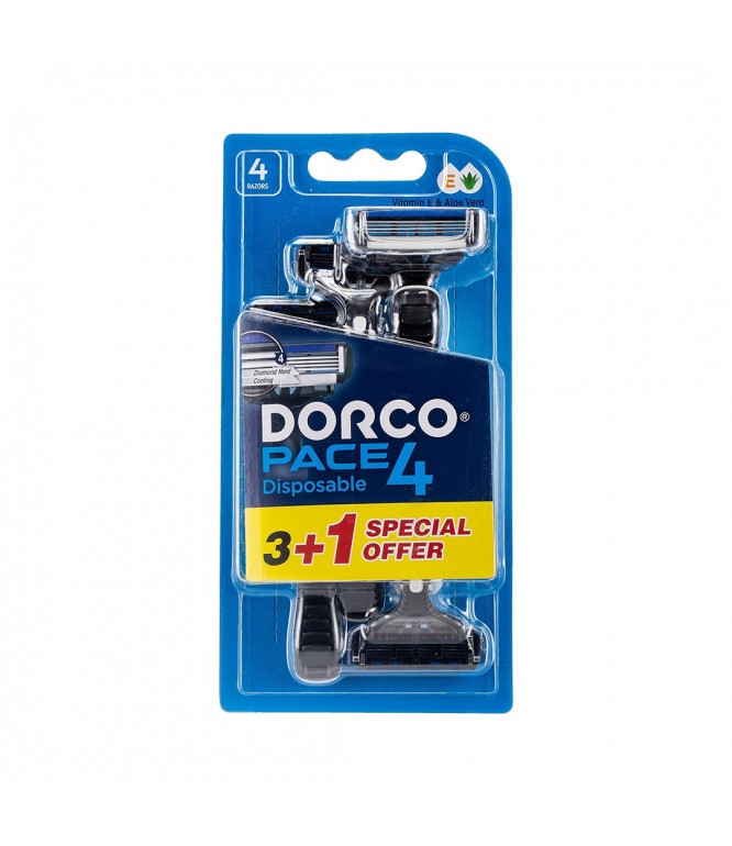 Dorco Disposable Razor Pace-4 (3+1)