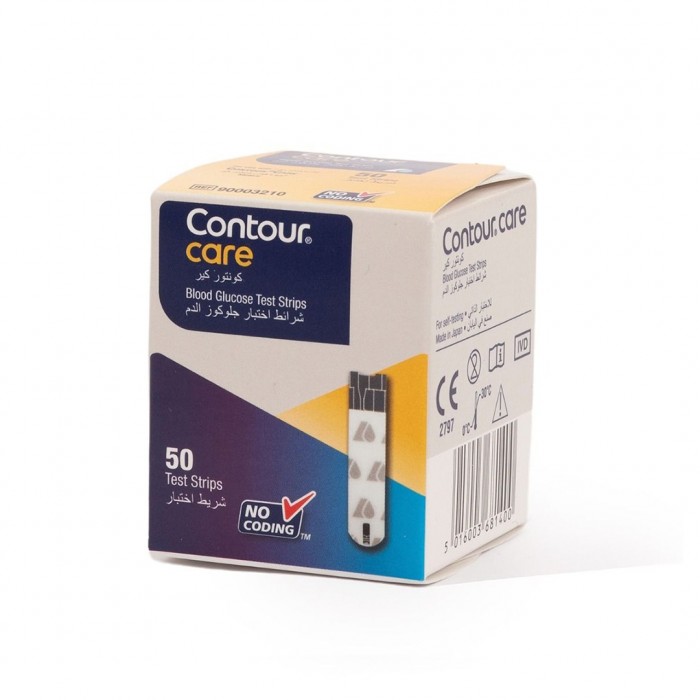 Contour Care Blood Glucose Test Strips - 50 Pieces 