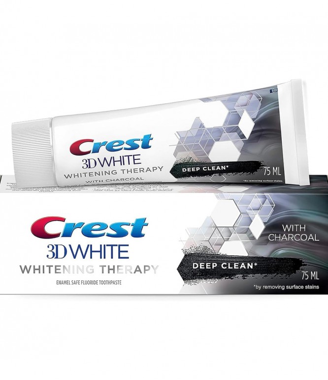 Crest 3D White Whitening Therapy Toothpaste With Charcoal 75ml