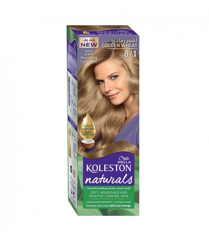 Koleston Naturals Hair Color Golden Wheat 8/1