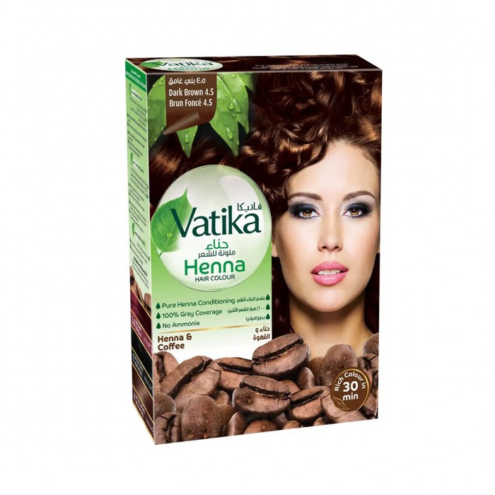 Vatika Henna Hair Colours - Dark Brown 60 gm