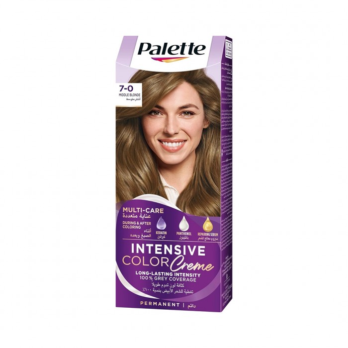 Palette Intensive Color Creme Hair Color 7-0 Medium Blonde