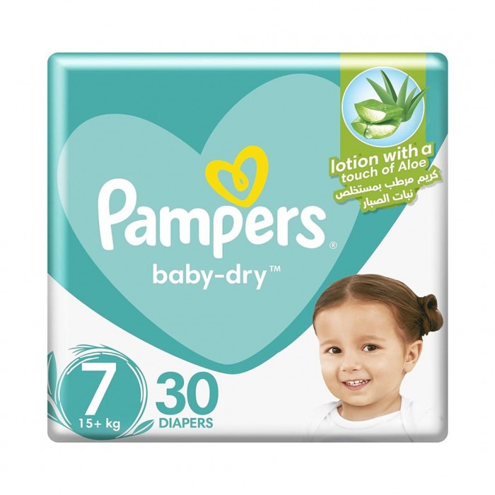 Pampers Baby Diapers Size 7 - 30 Diapers