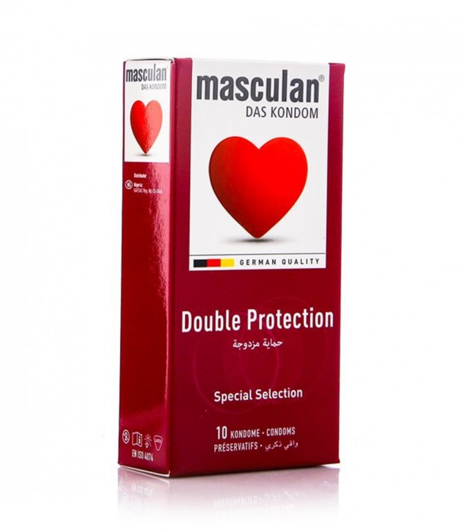 Masculan condoms 10 dual protection bead masculan