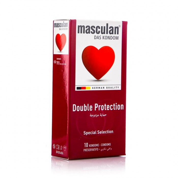 Masculan condoms 10 dual protection bead masculan