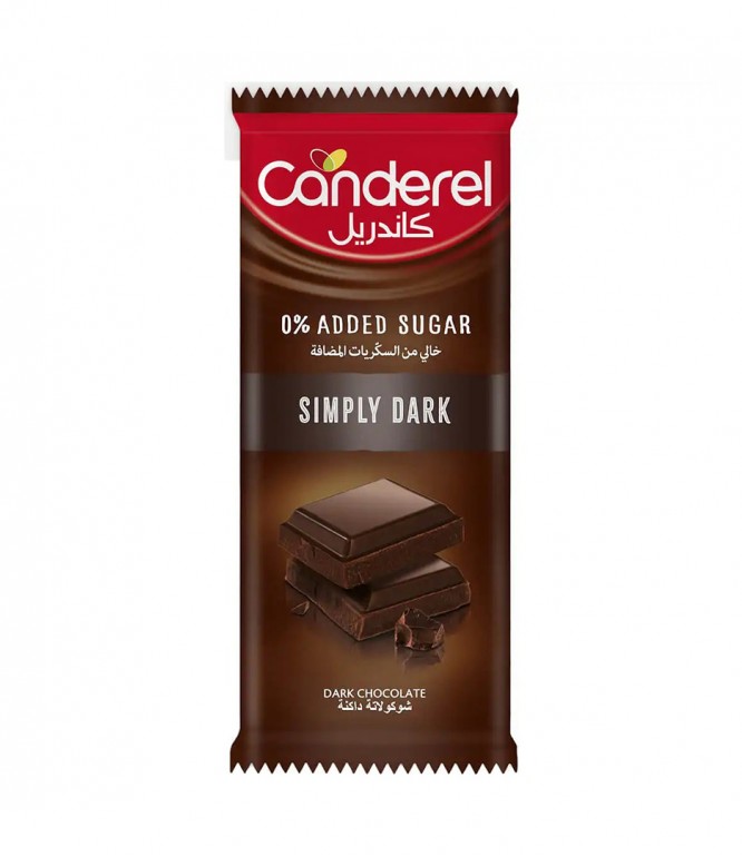 Canderel Dark Chocolate Without Added Sugar - 100 Gm