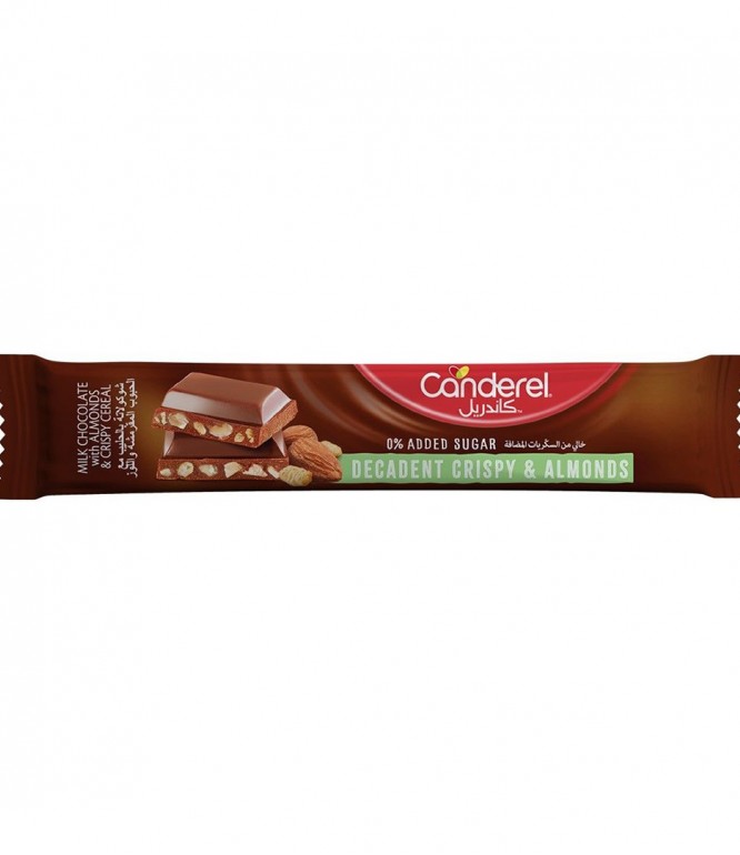 Canderel Chocolate Crispy & Almonds Without Added Sugar - 27 Gm