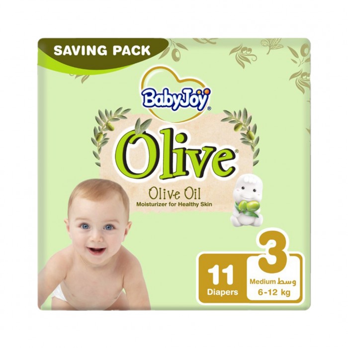 BabyJoy Olive Diaper Size 3 - 11 Pieces