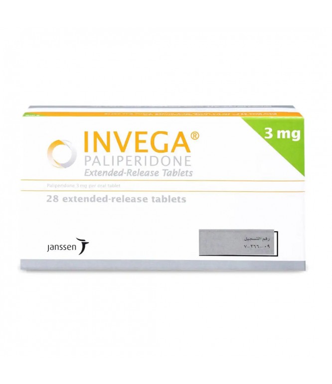 INVEGA 3 MG TAB 28'S