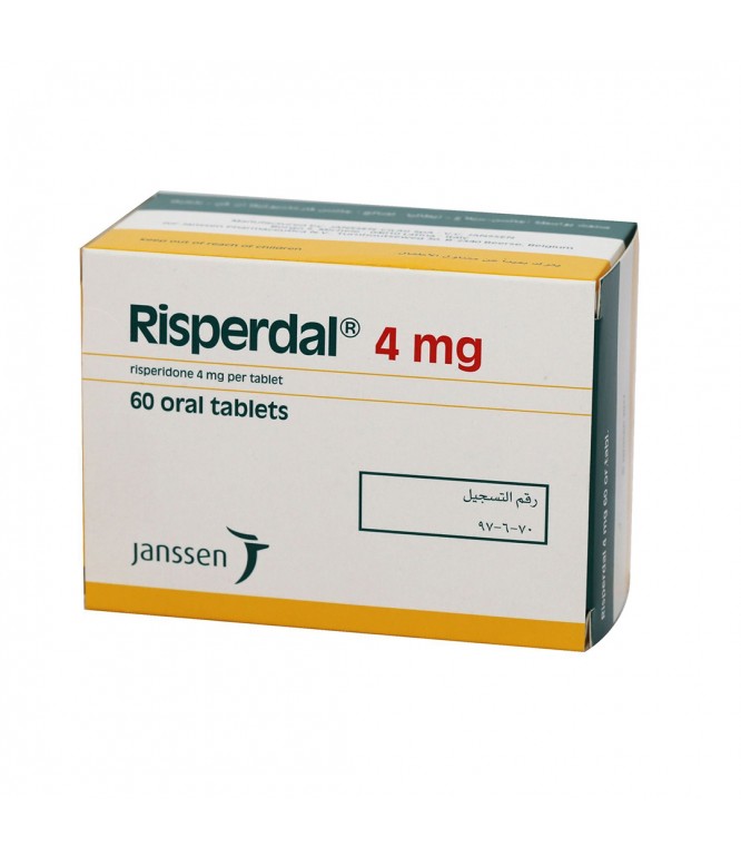 RISPERDAL 4 MG TAB 60'S