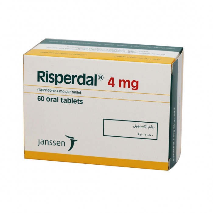 RISPERDAL 4 MG TAB 60'S