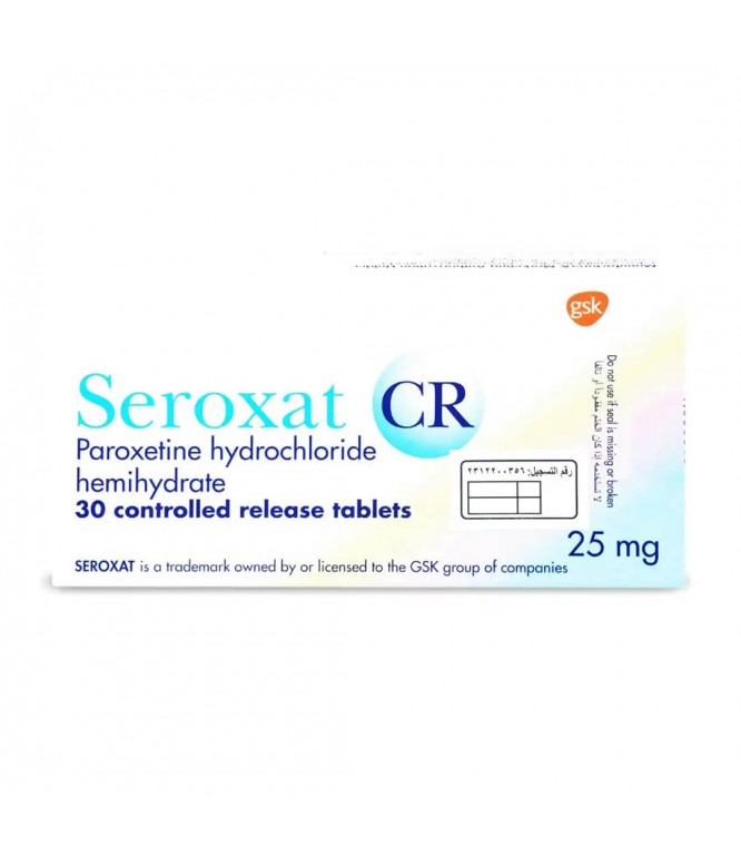SEROXAT CR 25MG TAB 30'S
