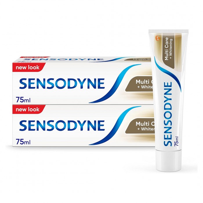 Sensodyne Multi Care + Whitening Twin Pack Toothpaste 2 x 75ml