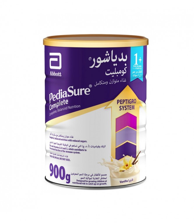 بدياشور +1 حليب أطفال غذاء تكميلي بالفانيلا من عمر 1-3 سنوات 900 جم