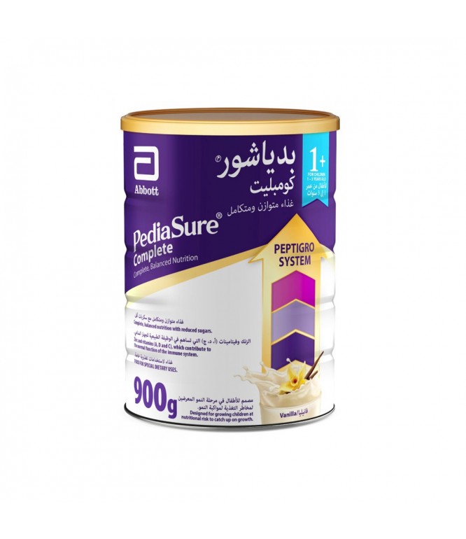 بدياشور +1 حليب أطفال غذاء تكميلي بالفانيلا من عمر 1-3 سنوات 900 جم