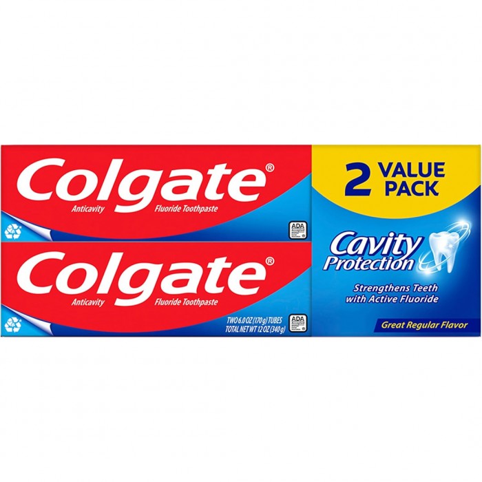 Colgate Maximum Cavity Protection Great Regular Flavour Toothpaste 120 ML 2 Pack - Twin Offer