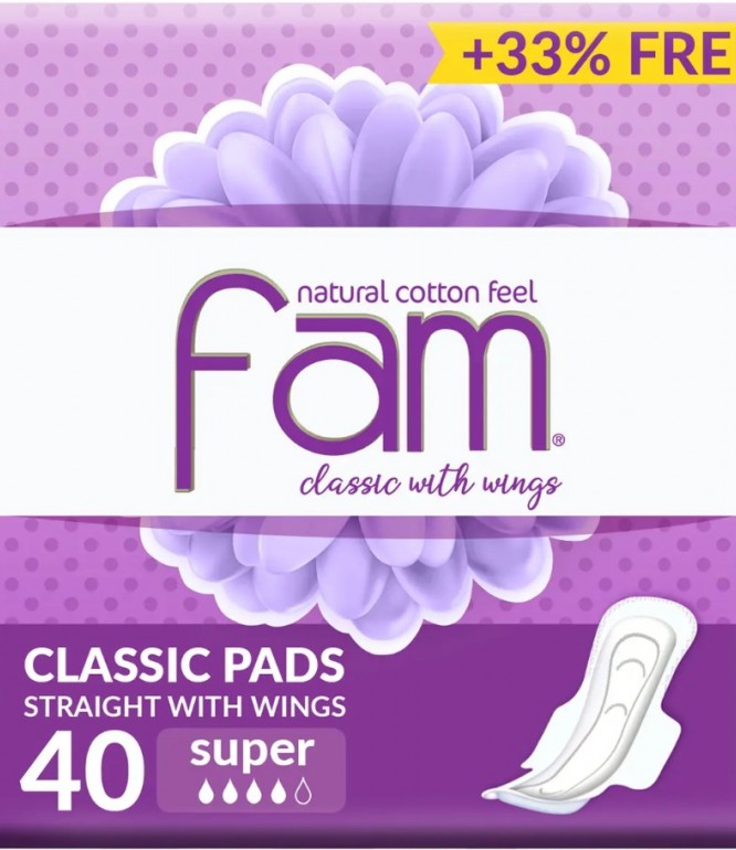 Fam Maxi Wings Female Diaper 40's
