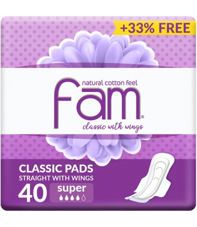 Fam Maxi Wings Female Diaper 40's