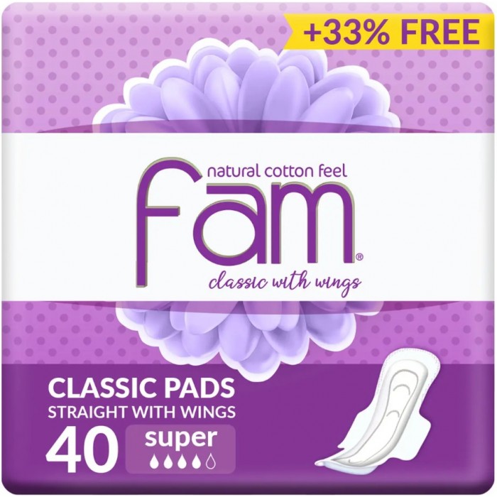 Fam Maxi Wings Female Diaper 40's