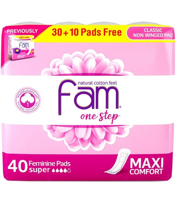 Fam Maxi 1 Step Female Diaper 40's