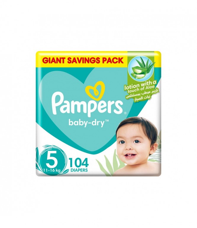 PAMPERS MEGA BOX 1X104 #5 JNR 