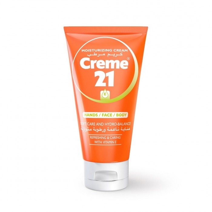 Creme 21 Moisturizing Cream Hand Face Body with Vitamin E 75 ML