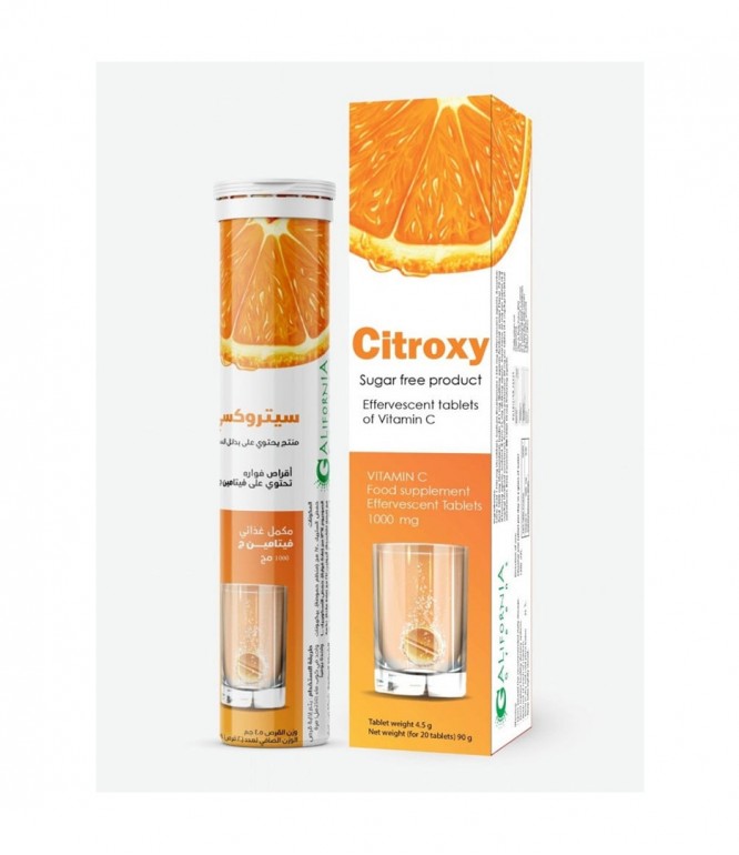 Citroxy Vitamin C 1000mg 20 Effervescent Tablet