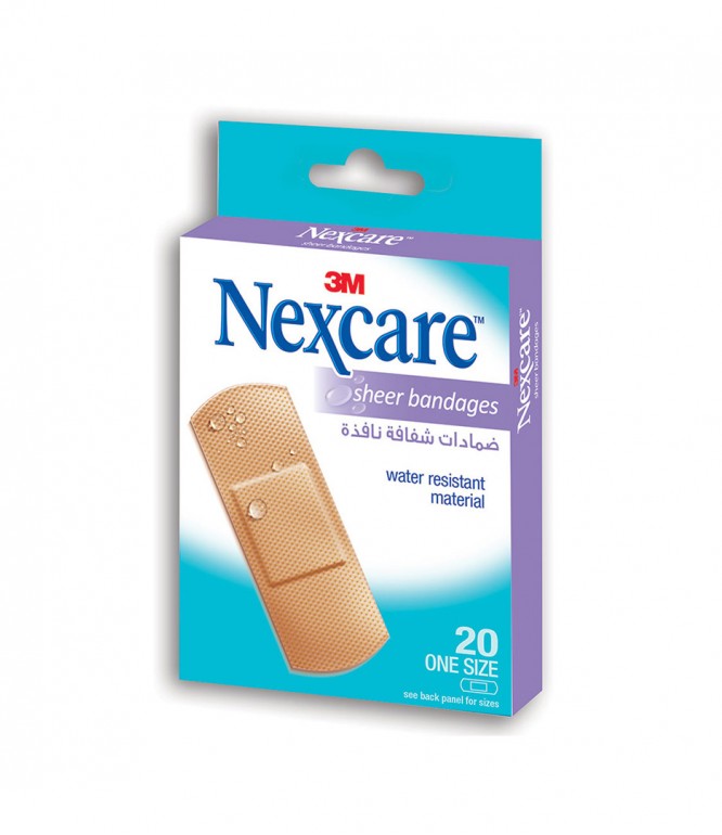 Nexcare Sheer Bandages 20 Pieces
