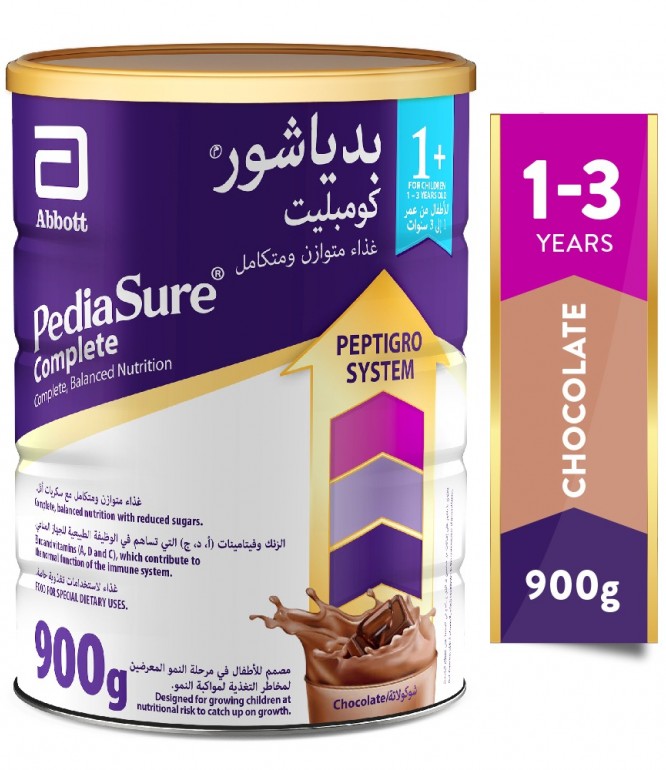 بدياشور حليب أطفال غذاء تكميلي بالشوكولاتة من عمر 1-3 سنوات 900 جم