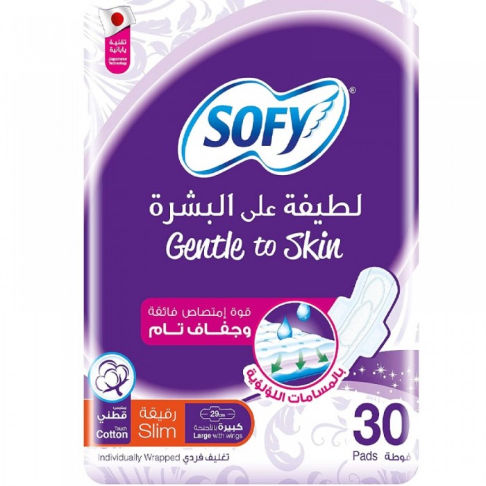 Sofy Slim (Gentle to skin) Large 30'S