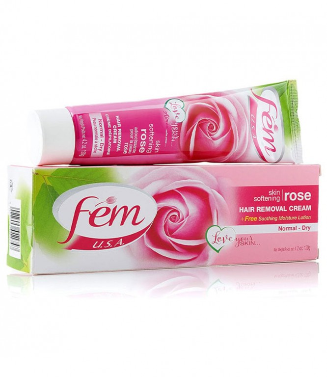 Fem Hair Removal Cream Sensitive Skin Rose 120 gm