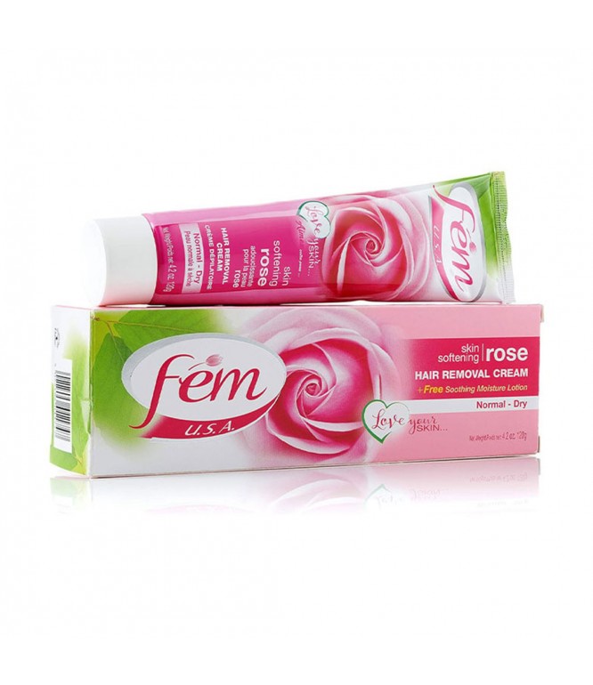 Fem Hair Removal Cream Sensitive Skin Rose 120 gm