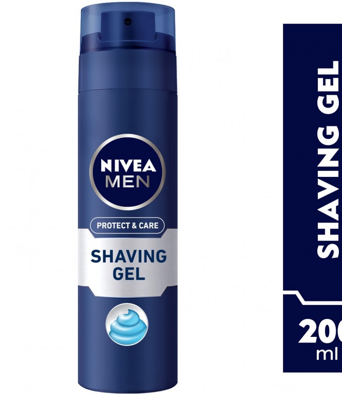NIVEA MEN Shaving Gel, Protect & Care Aloe Vera, 200ml