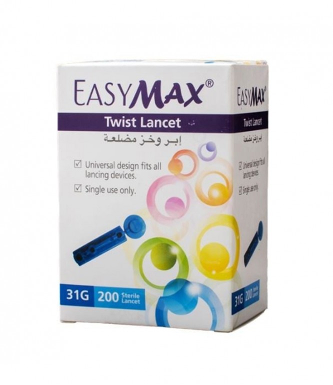 EASYMAX LANCETS 31G 200 PCS