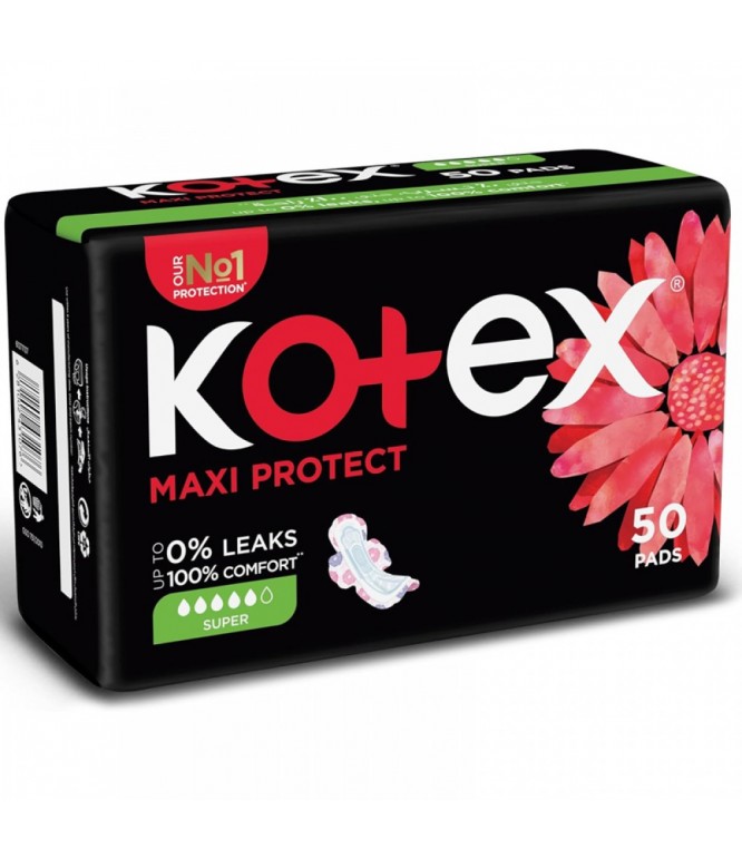 Kotex Maxi Super With Wings Women Pads 50's