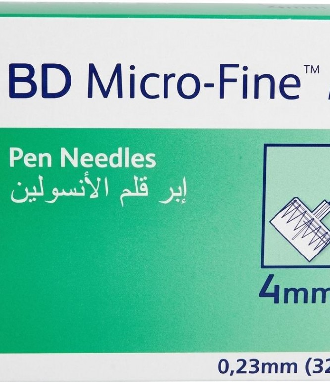 BD Micro Fine Pen Needles 4 mm 32G 100 pcs