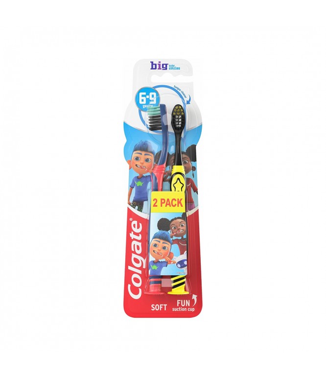 Colgate Soft Big Kids Toothbrush 6-9 Years 2 Pack