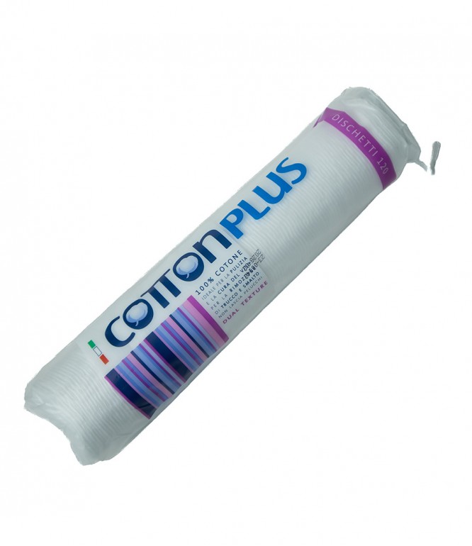 Cotton Plus DISCHETTI 120/2 Makeup Remover Round 120 Pieces