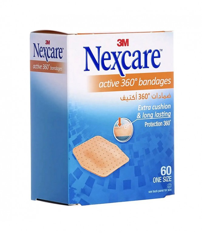 Nexcare Active 360 Bandages 60 Pieces