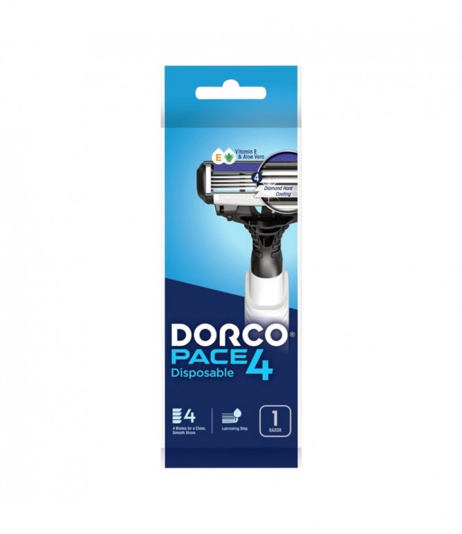 Dorco Pace4 Men Disposable Razor 1Piece