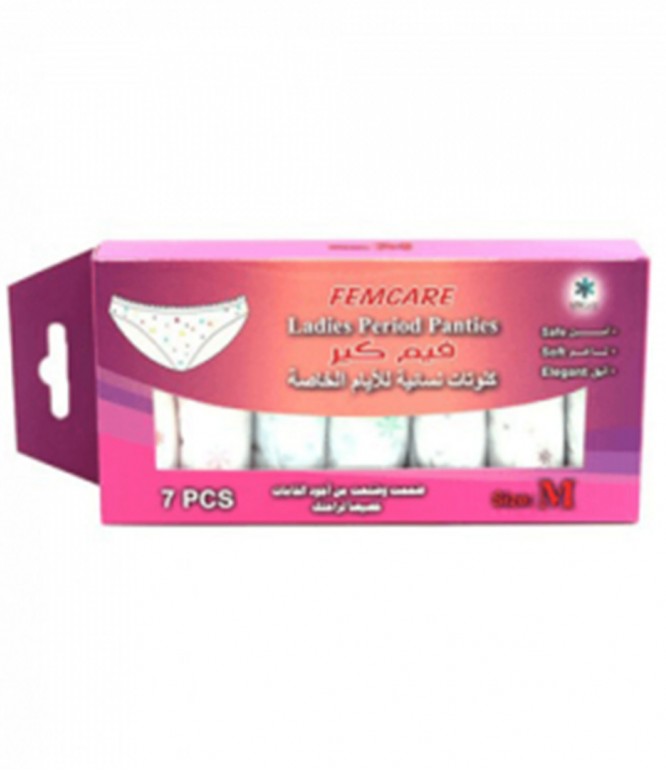 Femcare Ladies Period Panties M | 7Pcs