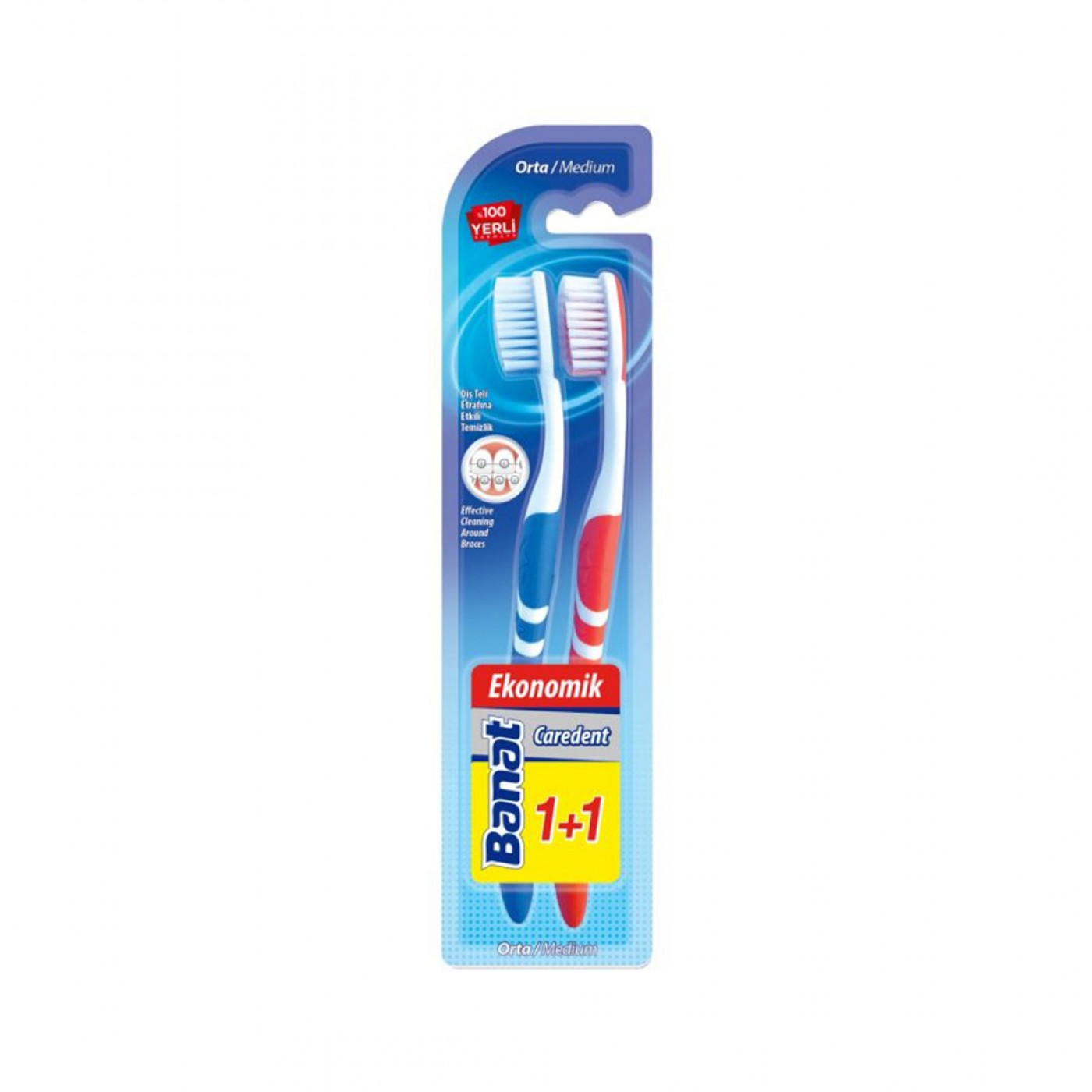 Banat Acrobat Plus Medium Toothbrush 1 PC
