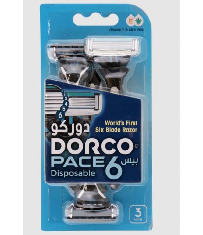 Dorco Disposable Razor Pace-6 3's
