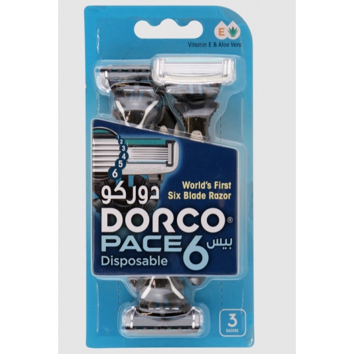 Dorco Disposable Razor Pace-6 3's