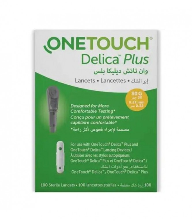 One Touch Delica Plus Sterile Lancets 100's

