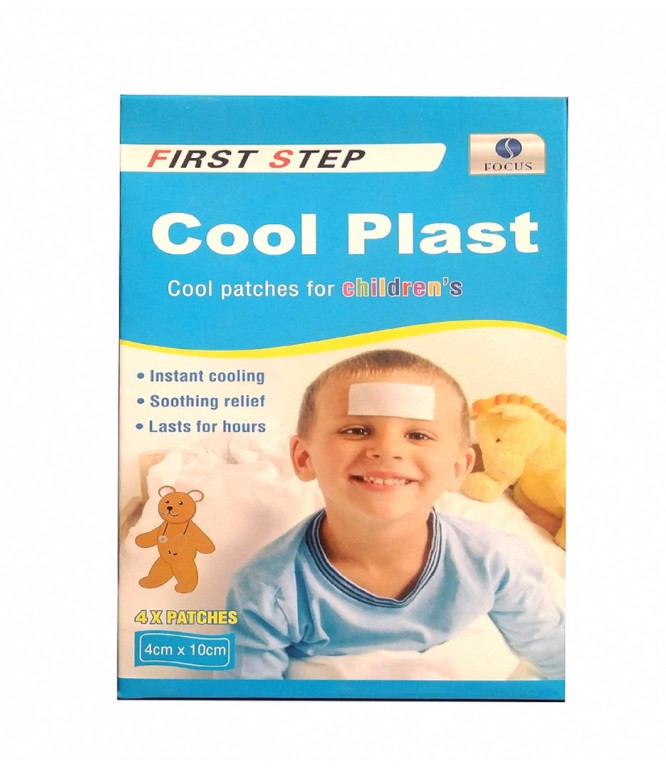 FOCUS First Step antipyretic patch for children size 4 * 10 cm pack of 4 patches