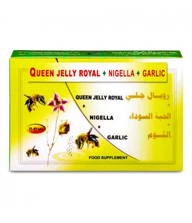 Royal Jelly Nigella Garlic Capsules for Immunity  Energy 30 Capsules