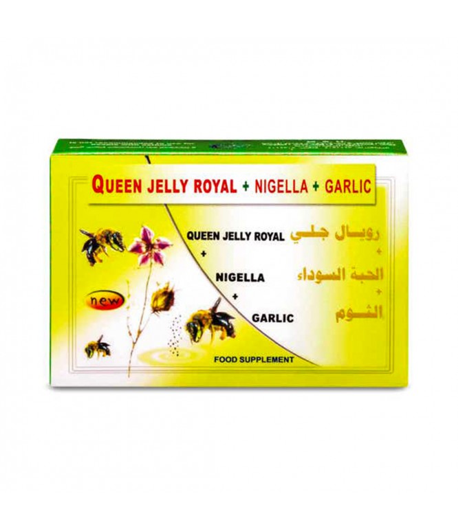 Royal Jelly Nigella Garlic Capsules for Immunity  Energy 30 Capsules